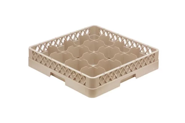 Umývací kôš na väčšie šálky - 500x500mm - 16 priehradiek - 112x112mm