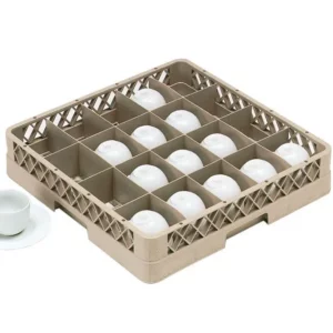 Umývací kôš na šálky - 500x500mm - 20 priehradiek 112x89mm