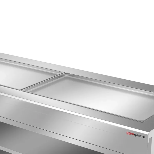 Bufetový pult studený KODAŇ - 2250mm - s chladiacou doskou - pre 6x GN 1/1 - nerez AISI 304 - Image 3