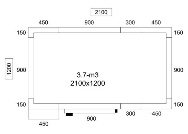 Chladiaci box - 2,1 x 1,2 m - výška: 2,01 m - 3,7 m3 - Image 2