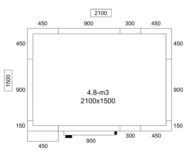 Chladiaci box - 2,1 x 1,5 m - výška: 2,01 m - 4,8 m3 - Image 3