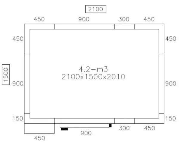 Mraziaci box - 2,1 x 1,5 m - výška: 2,01 m - 4,2 m3 - Image 2