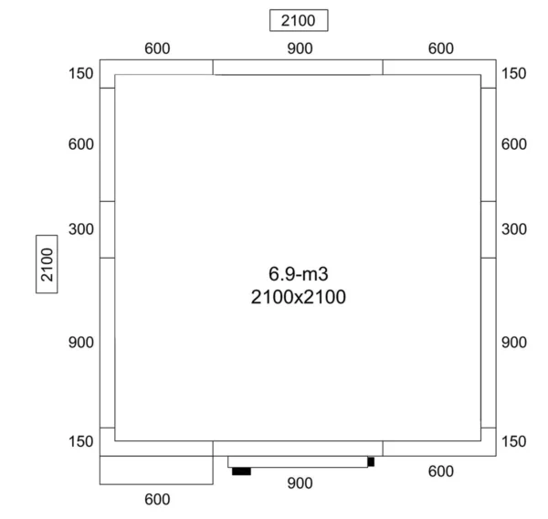 Chladiaci box - 2,1 x 2,1 m - výška: 2,01 m - 6,9 m3 - Image 4