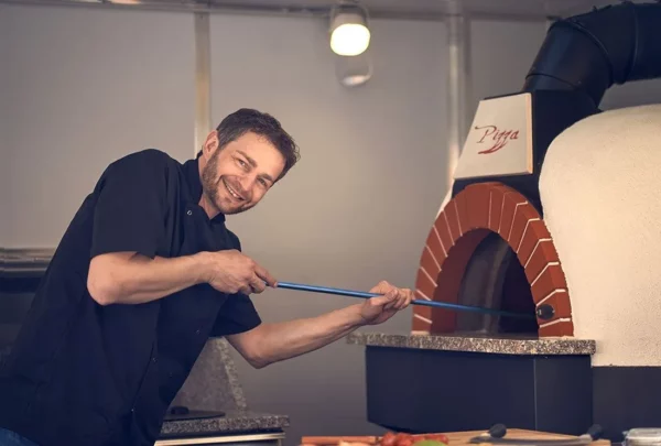 Lopata na pizzu z nerezové oceli - Ø 20 cm - perforovaná - Image 2