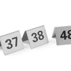Informačná tabuľka s číslom, HENDI, Čísla 37-48, 50x35x(H)40mm