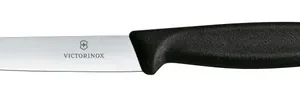 Nôž na zeleninu hladký, Victorinox, Čierna, (L)212mm