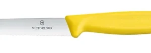 Nôž na zeleninu zúbkovaný, Victorinox, Žltá, (L)212mm
