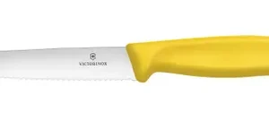 Nôž na steak a pizzu, Victorinox, Žltá, (L)232mm