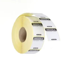 Každodenné bezpečnostné nálepky na potraviny, viacnásobné, ľahko vyberateľné, HENDI, 1 000 ks v kotúči, Čierna, 1000 ks, 25x25mm