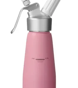 Fľaša na šľahačku , HENDI, 0,5L, Pastelovo ružová, ⌀80x(H)260mm