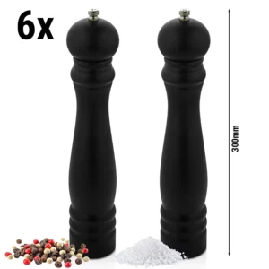 6x sada 2 ks mlynčekov na korenie a soľ - výška: 300 mm