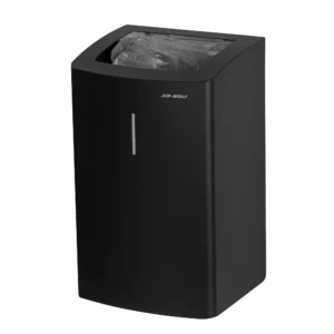 AIR WOLF | Odpadkový kôš - 25L - matná čierna nehrdzavejúca oceľ
