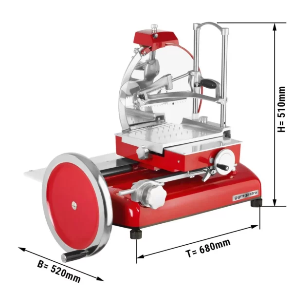 Rustikálny zotrvačník - nôž: Ø 250mm - červený