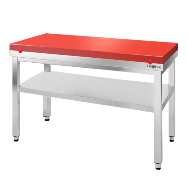 Pracovný stôl PREMIUM z nerezovej ocele - 1000x800mm - s podložkou bez protisklzu vr. rezná doska - Image 4