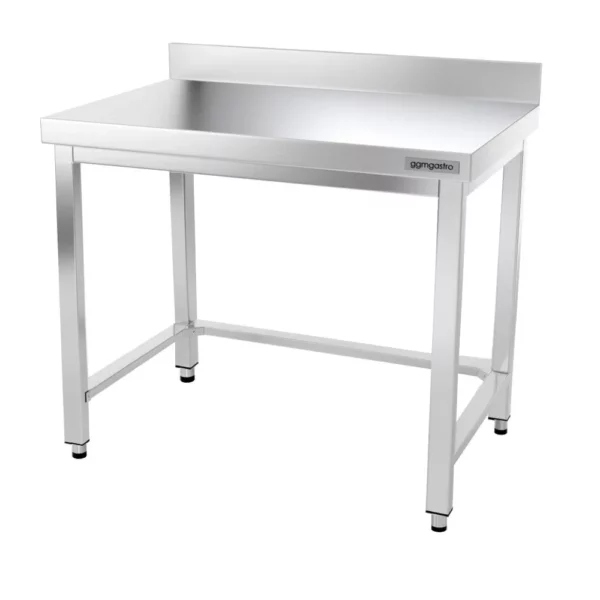 Nerezový pracovný stôl PREMIUM - 1200x700mm - s podnožou, podperou a výstuhou - Image 7