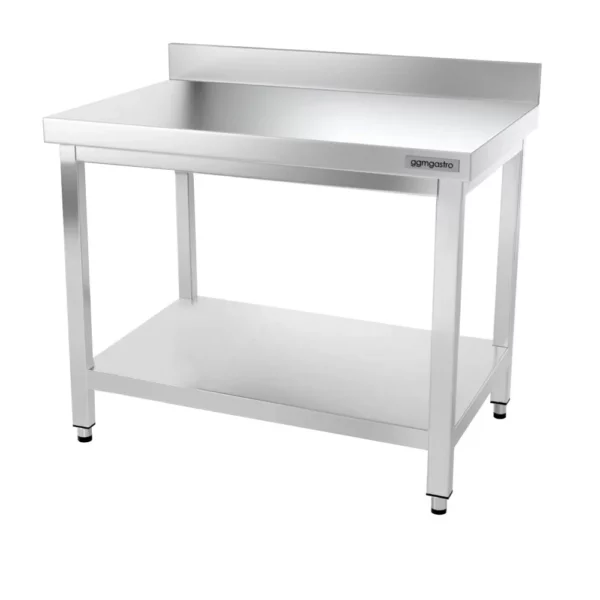 Nerezový pracovný stôl PREMIUM - 1200x700mm - s podnožou, podperou a výstuhou - Image 8