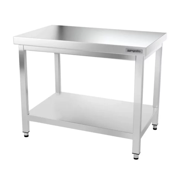 Nerezový pracovný stôl PREMIUM - 1200x700mm - s podnožou a výstuhou - Image 9