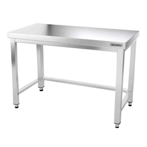 Nerezový pracovný stôl PREMIUM - 1200x600mm - s podnožou a výstuhou - Image 9