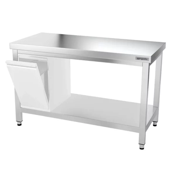 Nerezový pracovný stôl PREMIUM - 1400x700mm - s podnožou a výstuhou - Image 13