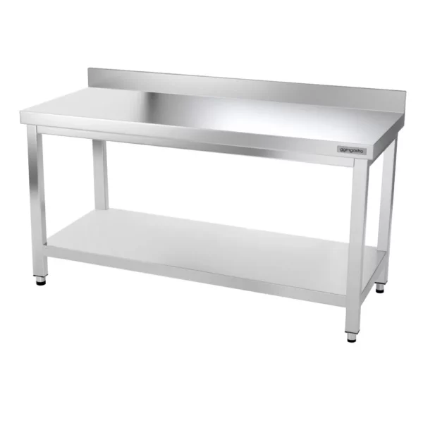 Nerezový pracovný stôl PREMIUM - 1500x700mm - s podnožou, podperou a výstuhou - Image 9
