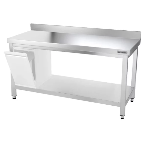 Nerezový pracovný stôl PREMIUM - 1500x700mm - s podnožou, podperou a výstuhou - Image 12