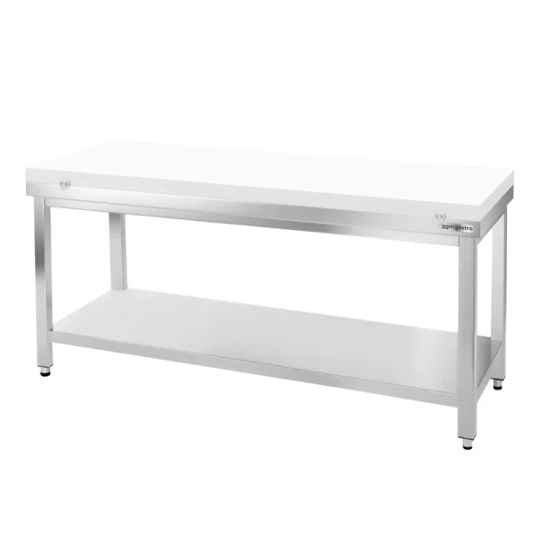 Pracovný stôl PREMIUM z nerezovej ocele - 1600x800mm - s podložkou bez protisklzu vr. rezná doska - Image 7