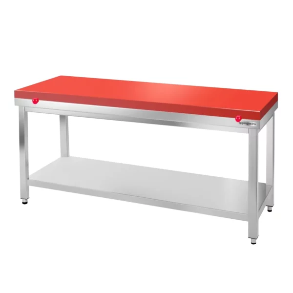 Pracovný stôl PREMIUM z nerezovej ocele - 1600x800mm - s podložkou bez protisklzu vr. rezná doska - Image 7