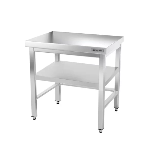 Nerezový pracovný stôl PREMIUM - 1000x600mm - s podnožou a výstuhou - Image 13