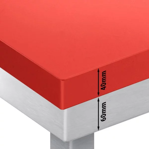 Pracovný stôl PREMIUM z nerezovej ocele - 1600x800mm - s podložkou bez protisklzu vr. rezná doska - Image 3