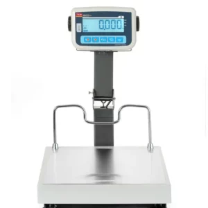 Váha s platformou LCD so skladacím stĺpikom a legalizáciou, rad EKO+, 60 kg, TEM, 350x400x(H)522mm