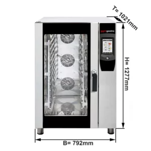 Pekársky konvektomat - Touch - 10 x EN 60x40 - s umývacím systémom