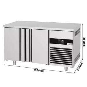 Pekársky chladiaci stôl PREMIUM - 1550x800mm - s 2 dvierkami