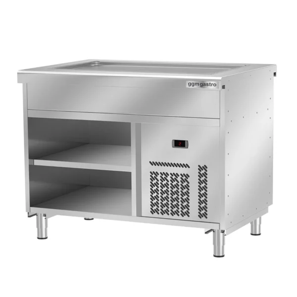 Bufetový pult studený KODAŇ - 1120mm - s chladiacou doskou - pre 3x GN 1/1 - nerez AISI 304 - Image 6