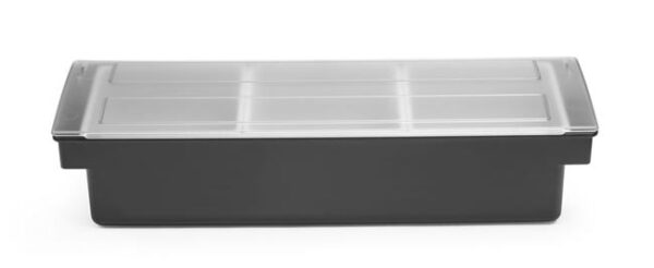 Box na prísady – 3 nádoby, Bar up, Čierna, 480x150x(H)100mm - Image 2