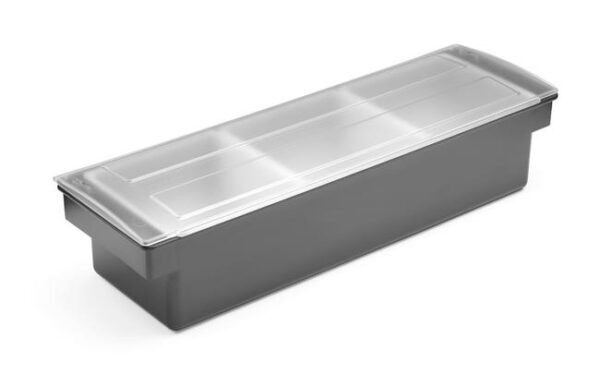 Box na prísady – 3 nádoby, Bar up, Čierna, 480x150x(H)100mm - Image 4