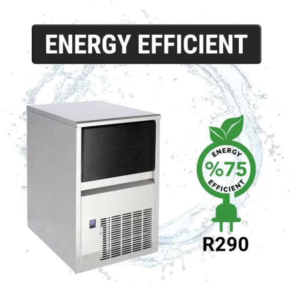 Výrobník ľadových kociek - valec - 80 kg/24 h - Image 4