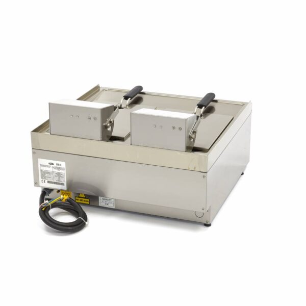 Maxima elektrická fritéza s kohútikom – 12kW – 400V – 2 x 10 L | 09391650 - Image 3