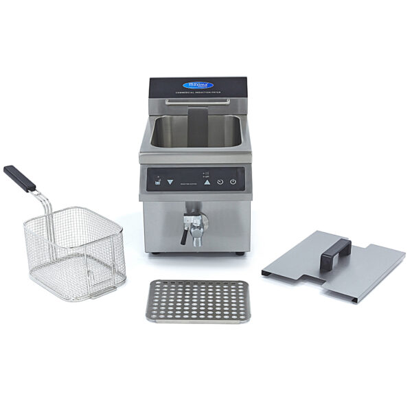 Indukčná fritéza s kohútikom – 1×8 l | Maxima 09371090 - Image 3