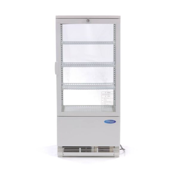 Maxima chladiaca vitrína s displejom – 78 l – biela - Image 4