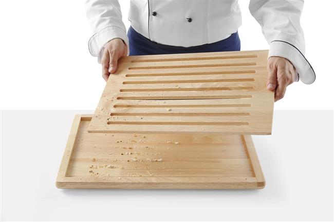Doska na krájanie chleba, HENDI, Tmavá dubová, 475x322mm – Obrázok 10
