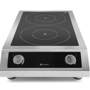 Dvojitý indukčný varič model 7000, HENDI, Profi Line, 400V/7000W, 405x700x(H)145mm