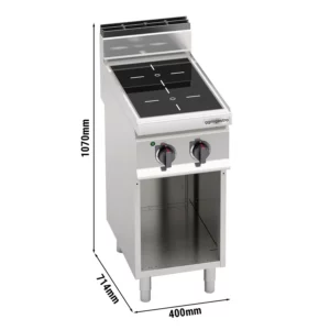 Indukčný sporák - 7 kW - 2 varné dosky