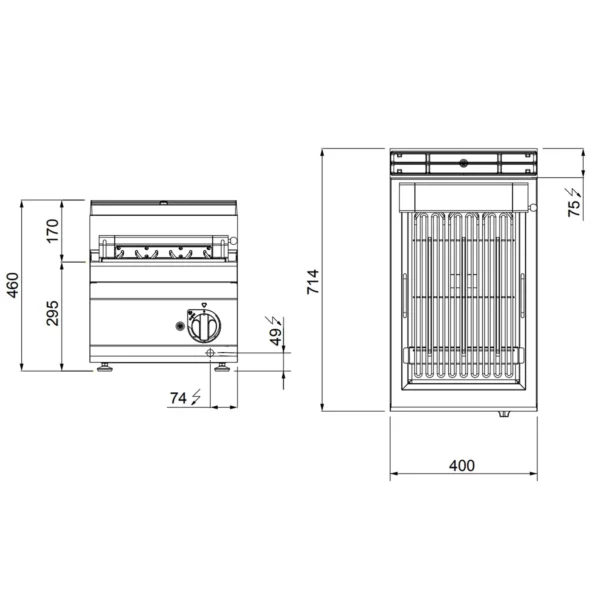 Elektrický gril (8,1 kW) - Image 3