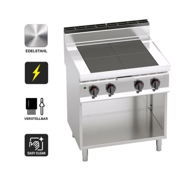 Elektrický sporák - 12 kW  - so zníženou varnou doskou - Image 2