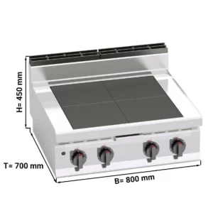 Elektrický sporák - 12 kW - so zníženou varnou doskou