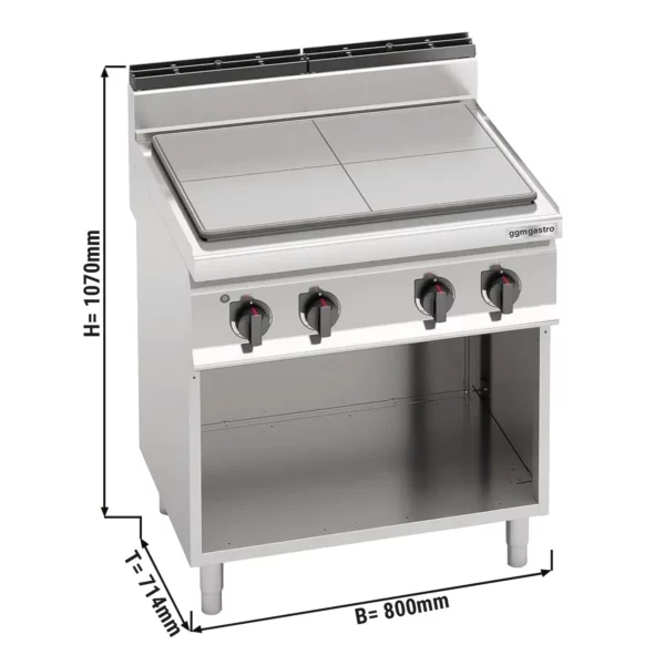 Elektrický sporák s varnou doskou - 9 kW - Image 3