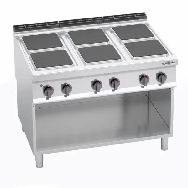 Elektrický sporák - 21 kW - 6 platní štvorcových