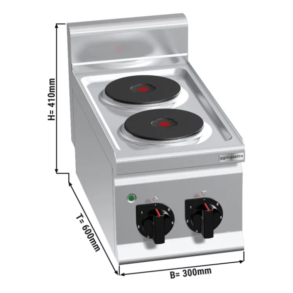 Elektrický sporák - 4 kW - 2 platne okrúhle