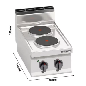 Elektrický sporák - 5,2 kW - 2 platne okrúhle