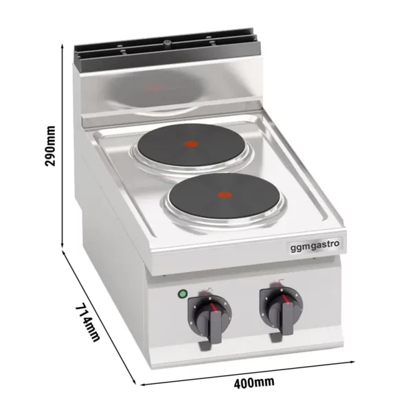 Elektrický sporák - 5,2 kW - 2 platne okrúhle